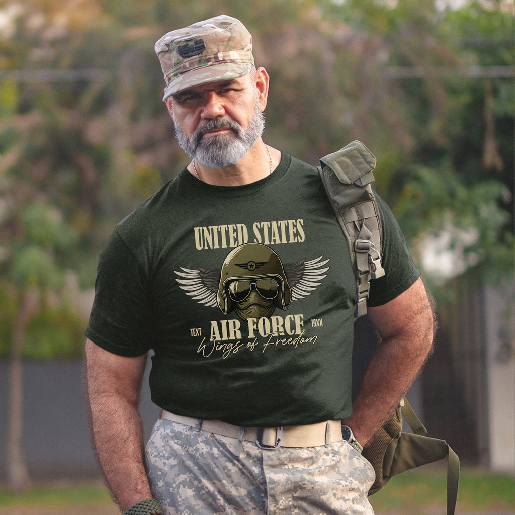 Wings of Freedom Air Force Personalized T-Shirt product image 7