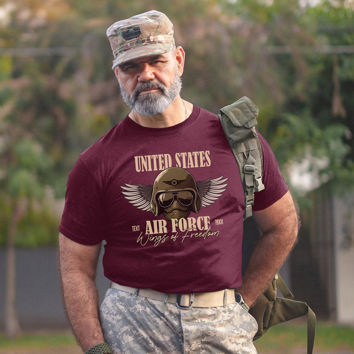 Wings of Freedom Air Force Personalized T-Shirt product image 11