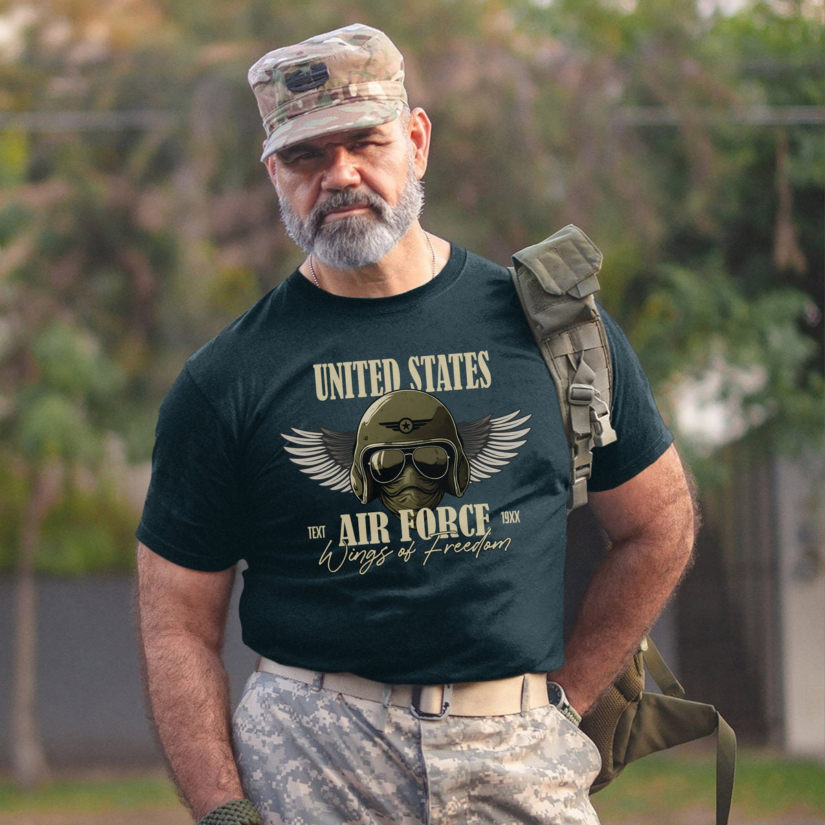 Wings of Freedom Air Force Personalized T-Shirt product image 8