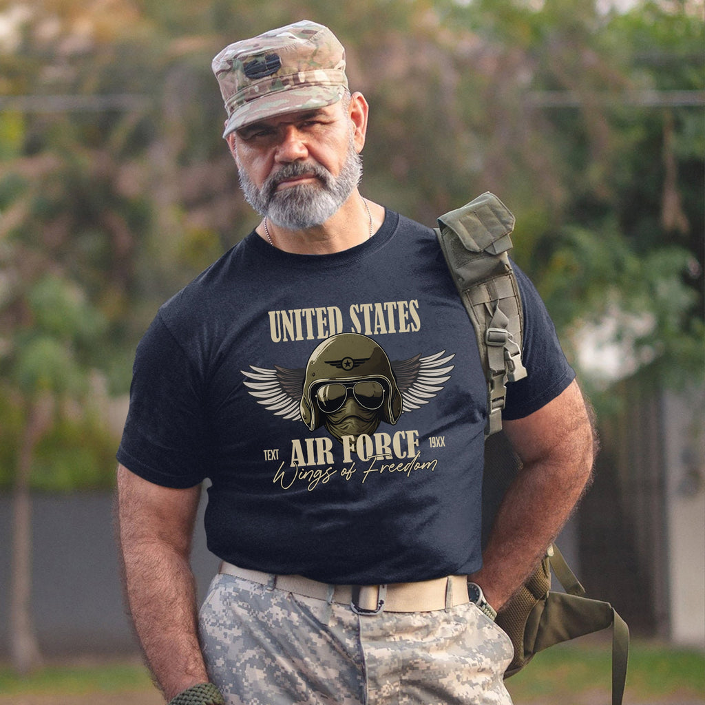 Wings of Freedom Air Force Personalized T-Shirt product image 14