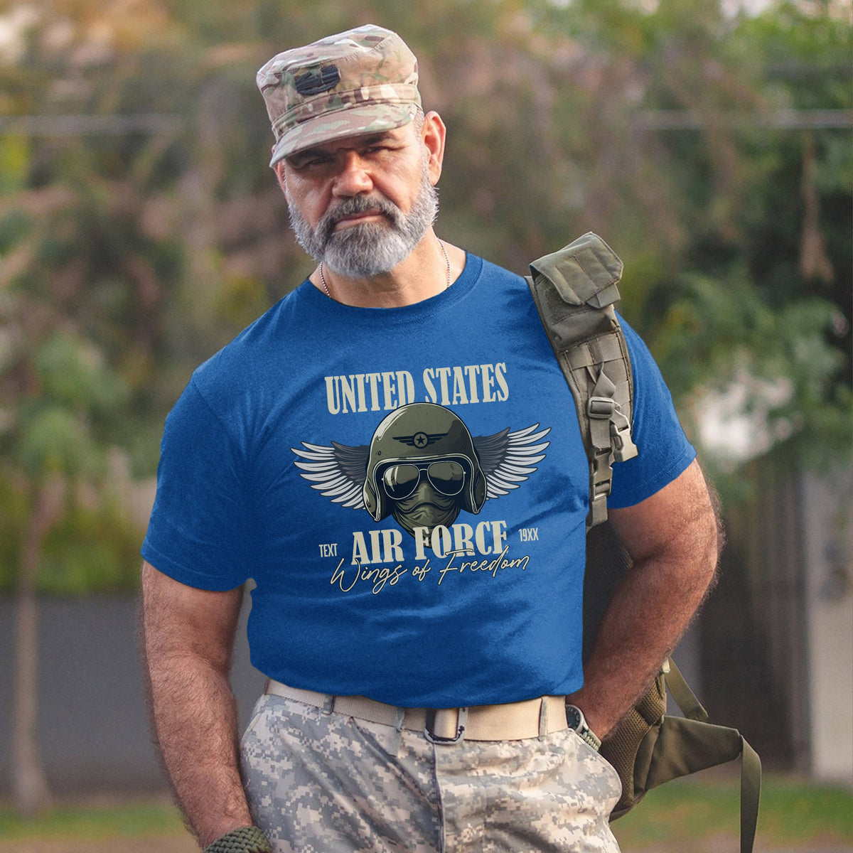 Wings of Freedom Air Force Personalized T-Shirt product image 10