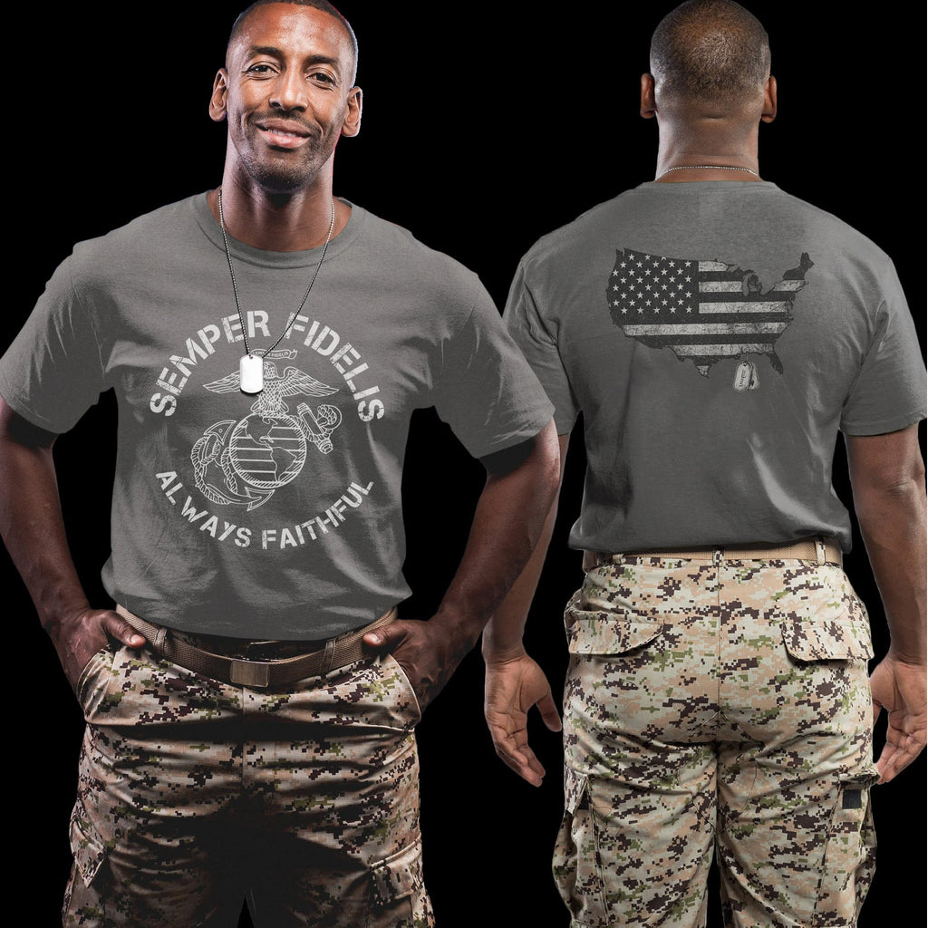 Semper Fidelis Always Faithful US Marine T-Shirt product image 16