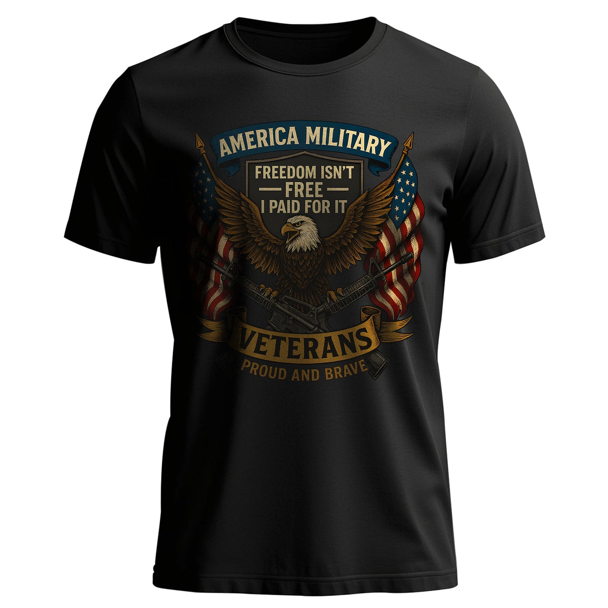 America Military Freedom Isn’t Free I Paid T-Shirt product image 1