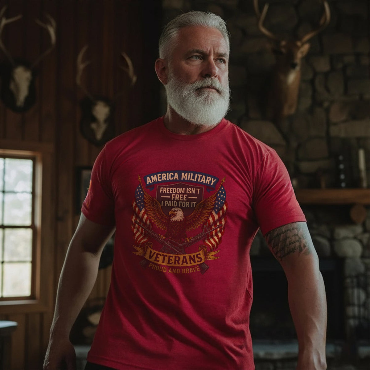 America Military Freedom Isn’t Free I Paid T-Shirt product image 2