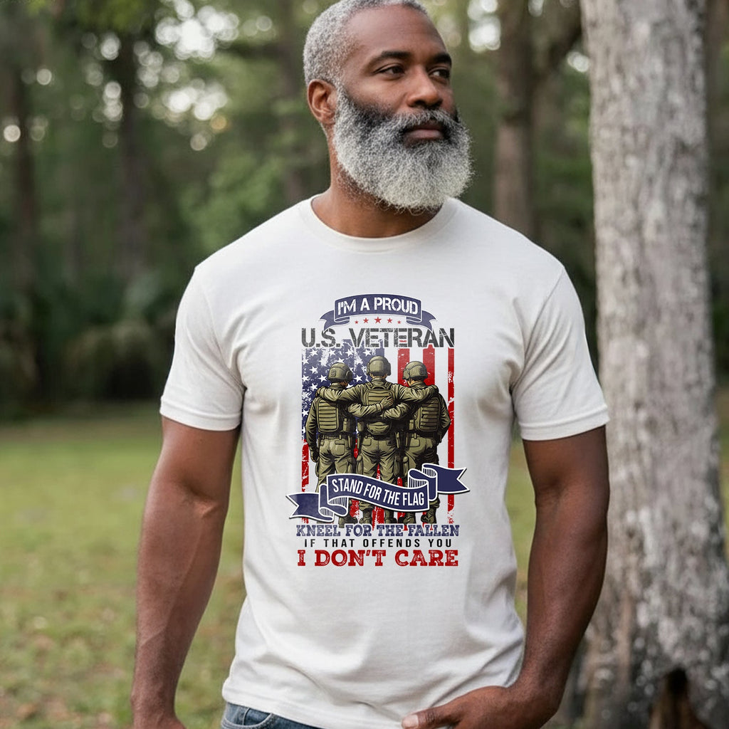 I’m a Proud US Veteran Stand for the Flag T-Shirt product image 2