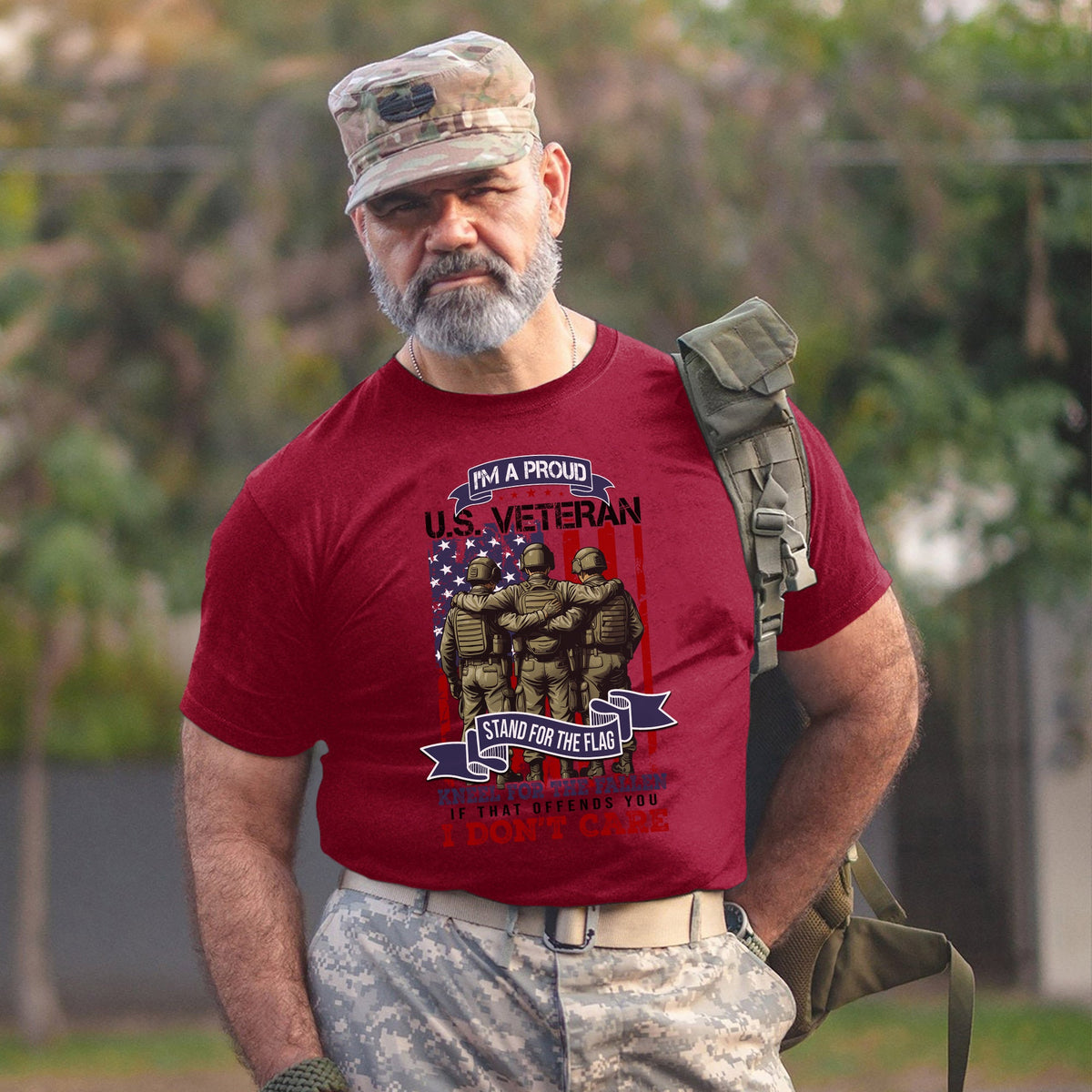 I’m a Proud US Veteran Stand for the Flag T-Shirt product image 6