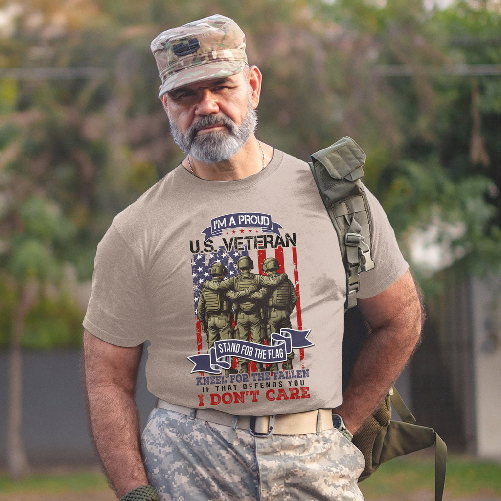 I’m a Proud US Veteran Stand for the Flag T-Shirt product image 9