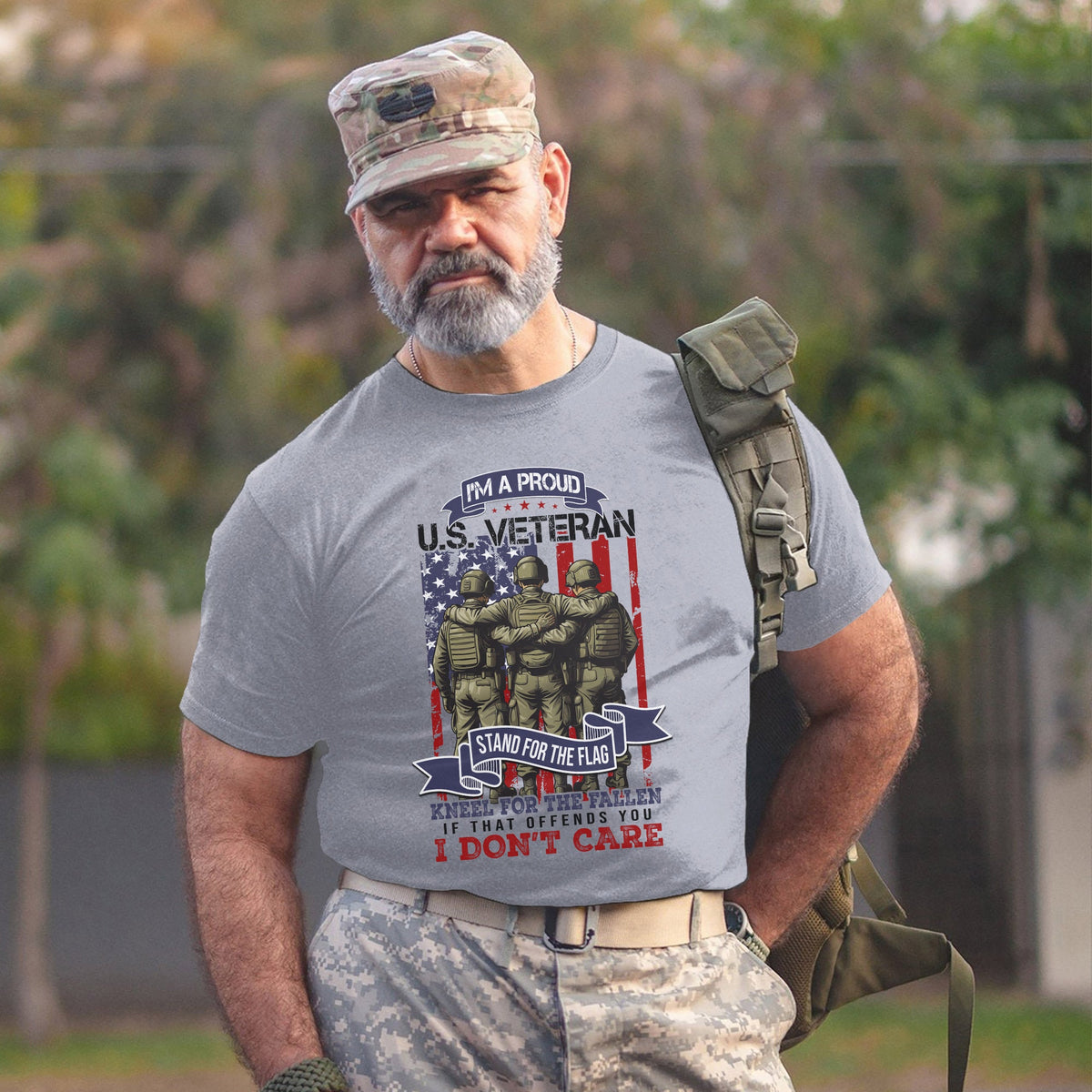 I’m a Proud US Veteran Stand for the Flag T-Shirt product image 8