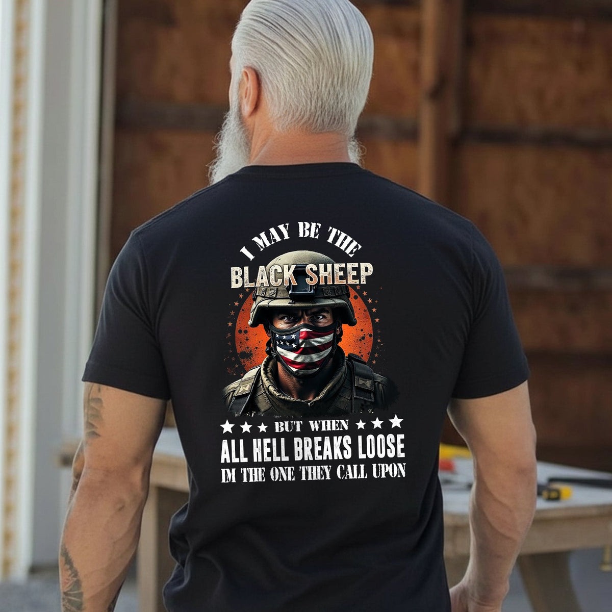 I May Be the Black Sheep but When All Hell T-Shirt product image 2