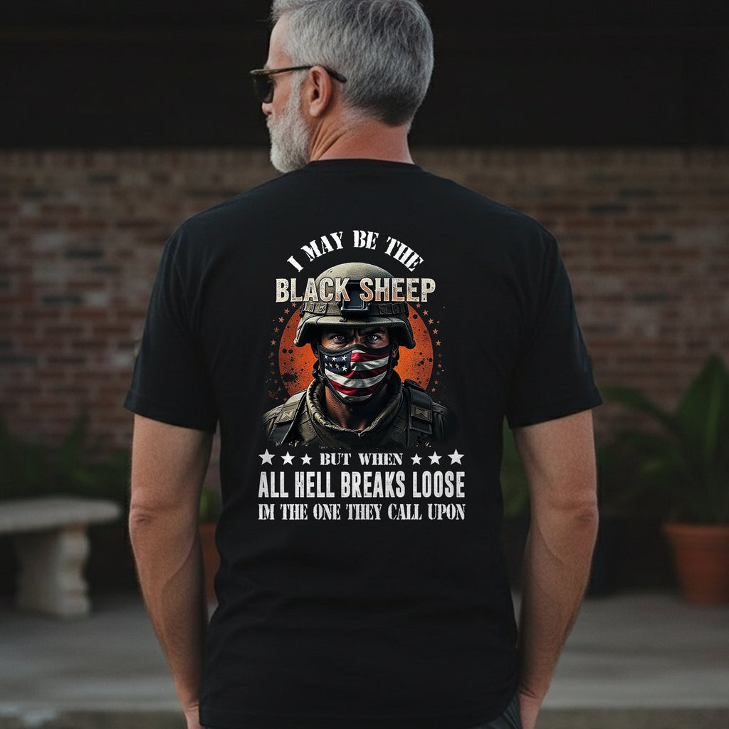 I May Be the Black Sheep but When All Hell T-Shirt product image 3