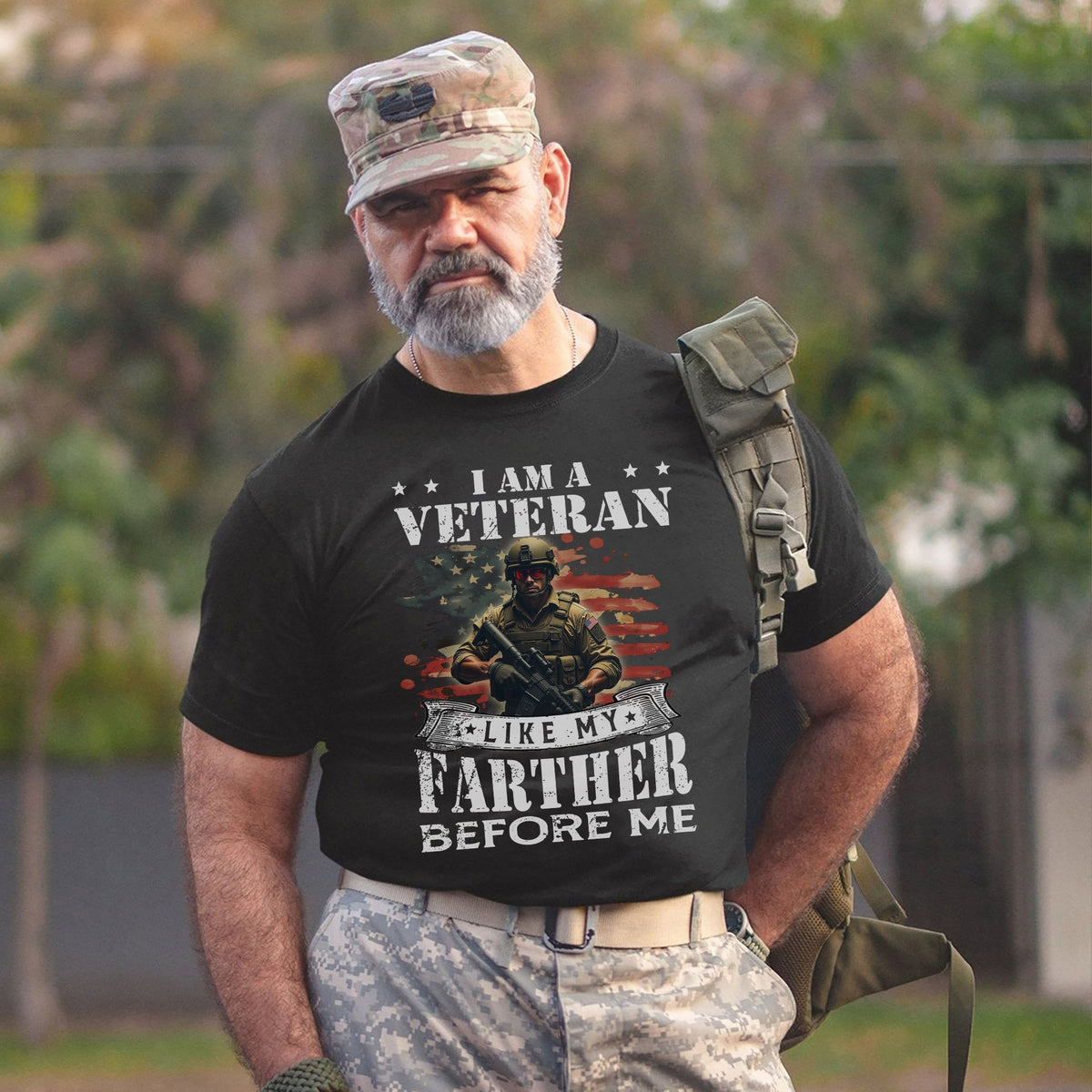 I Am a Veteran Like My Father Before Me T-Shirt product image 12