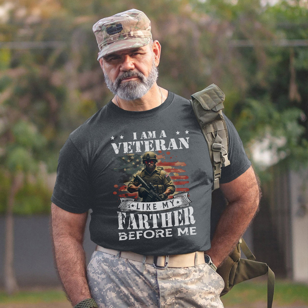 I Am a Veteran Like My Father Before Me T-Shirt product image 13
