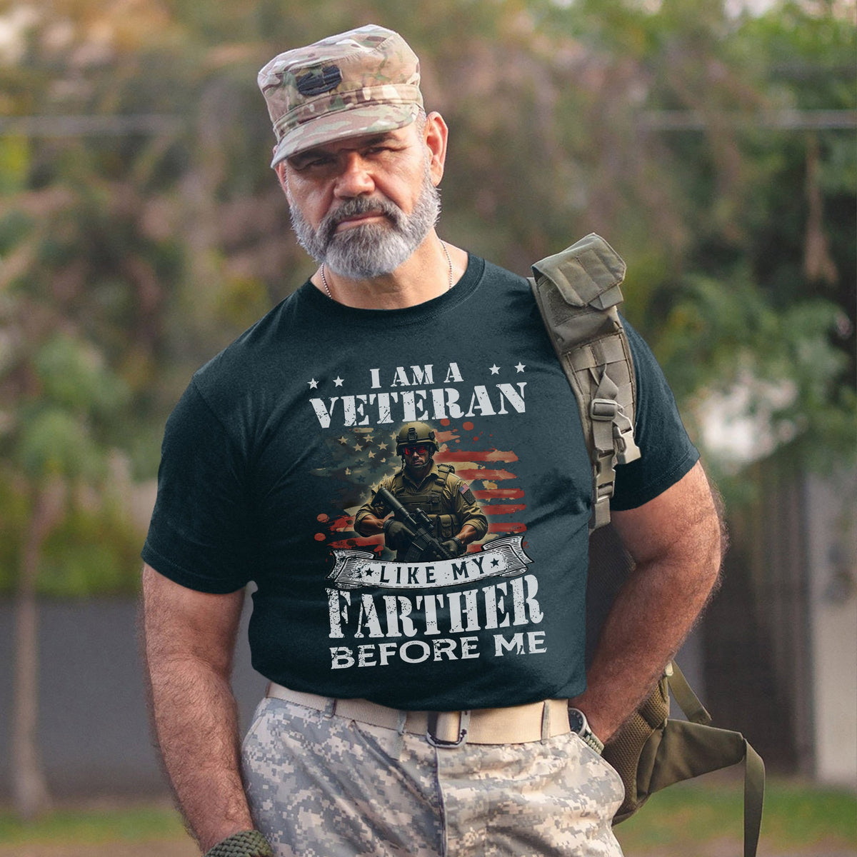 I Am a Veteran Like My Father Before Me T-Shirt product image 8