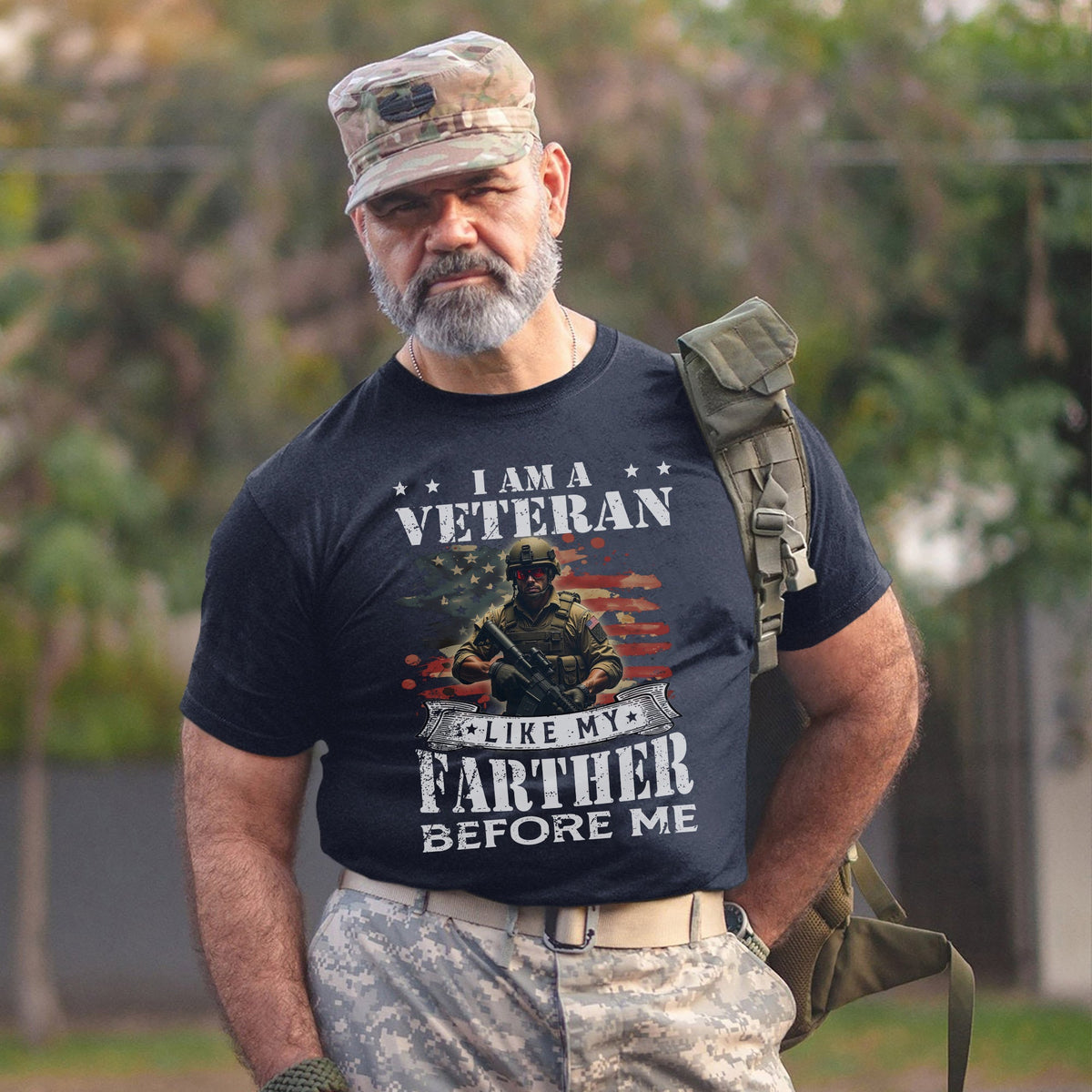 I Am a Veteran Like My Father Before Me T-Shirt product image 14