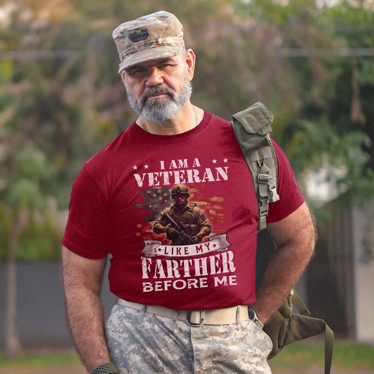 I Am a Veteran Like My Father Before Me T-Shirt product image 9