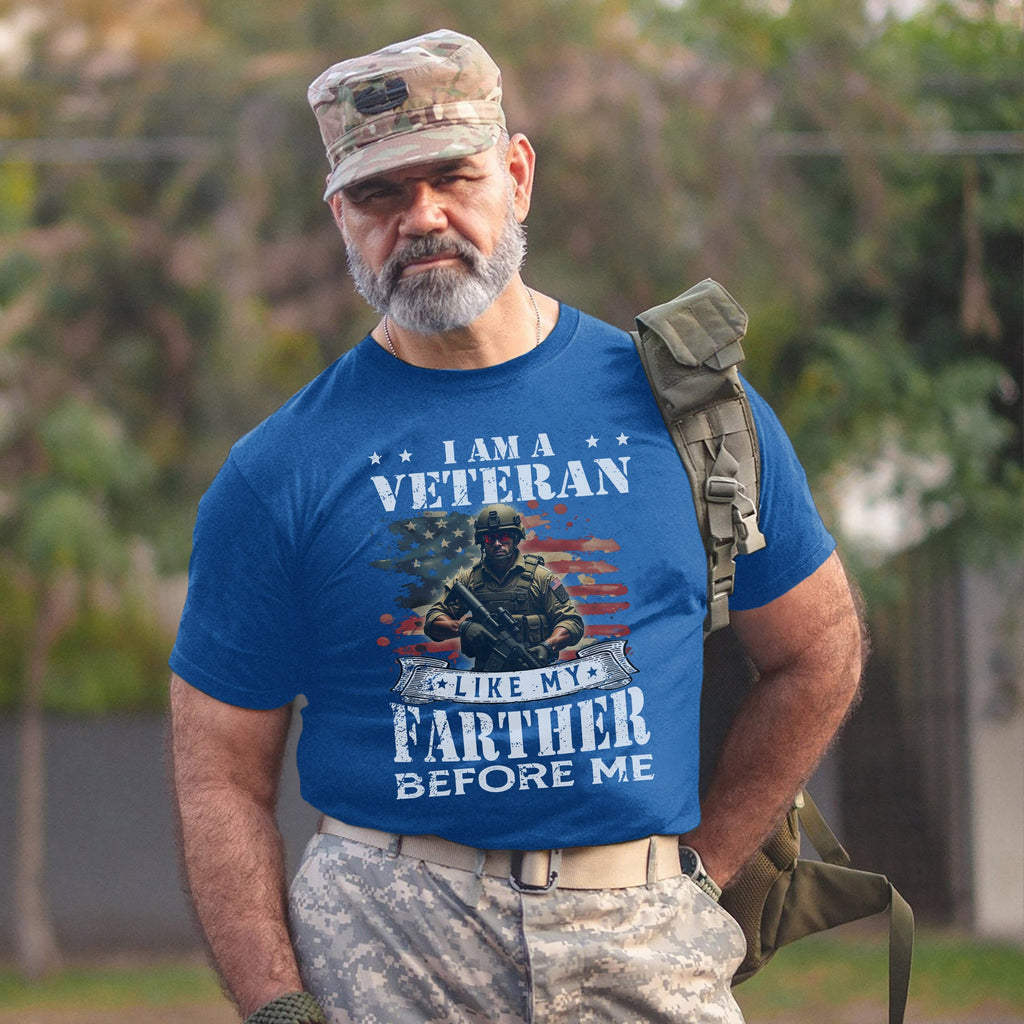 I Am a Veteran Like My Father Before Me T-Shirt product image 10