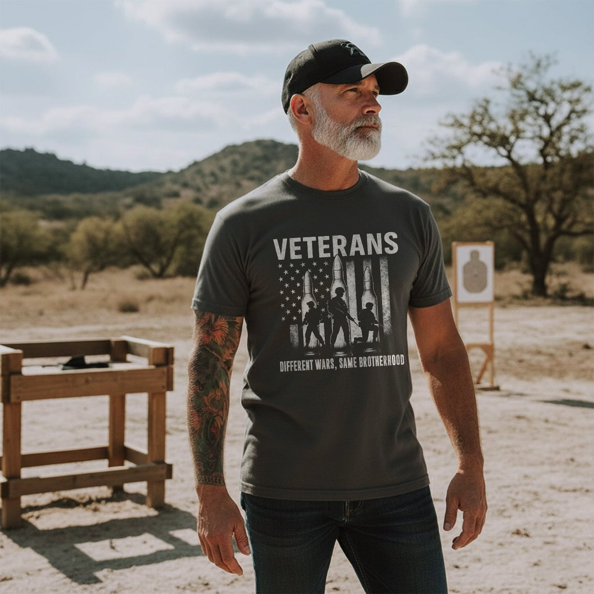 US Army Different Wars Same Brotherhood T-Shirt product image 5