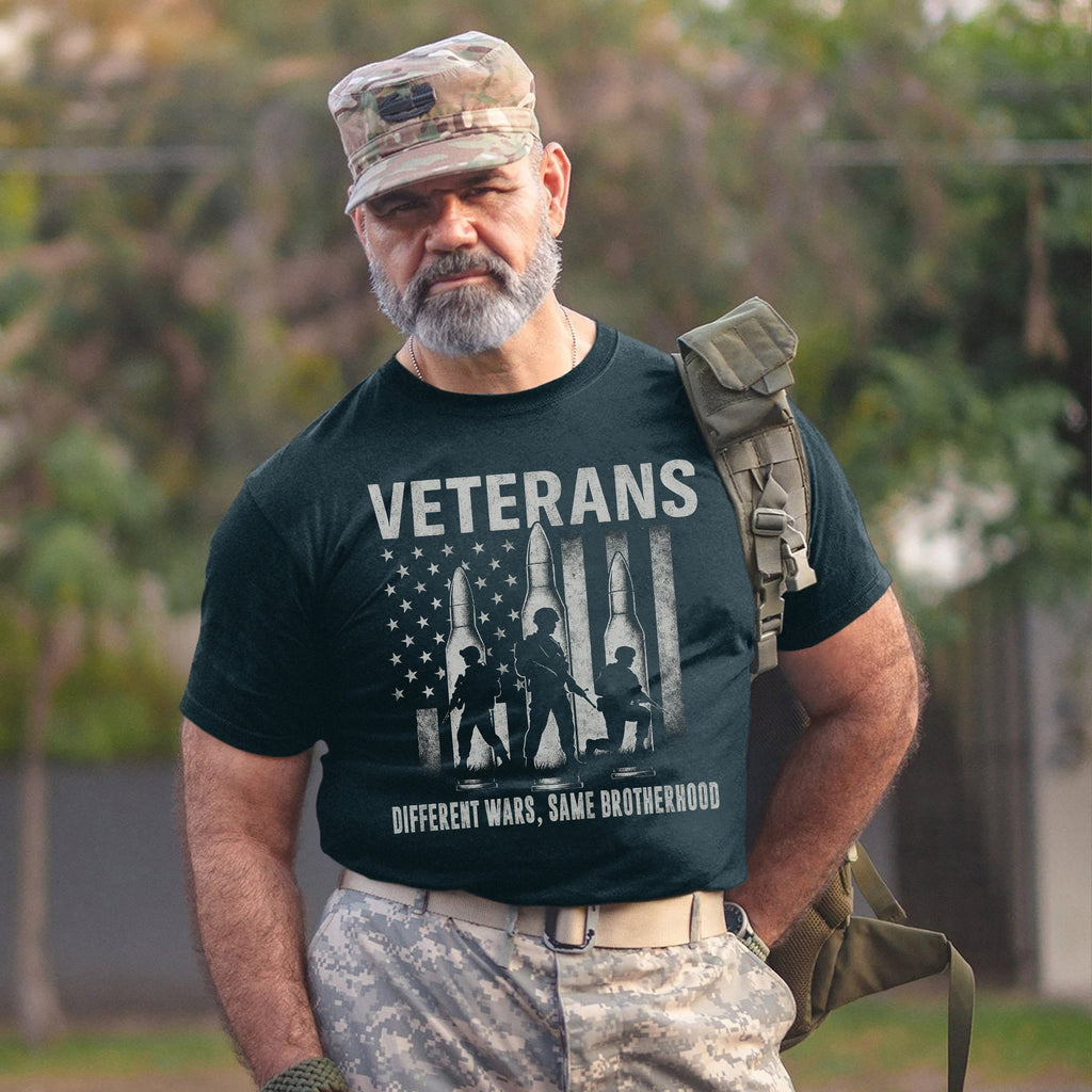US Army Different Wars Same Brotherhood T-Shirt product image 8