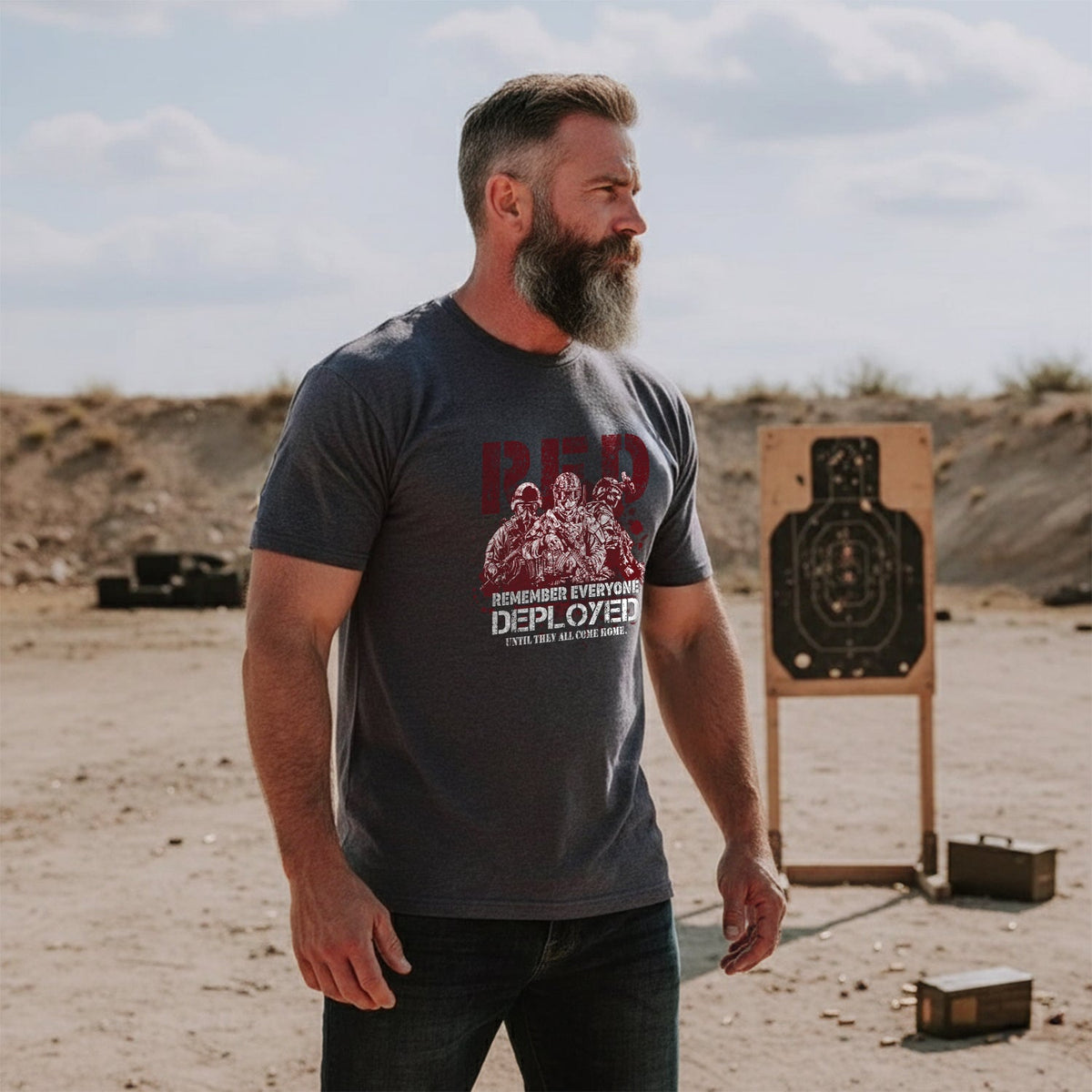 Red Friday Support Everyone Deployed T-Shirt product image 3