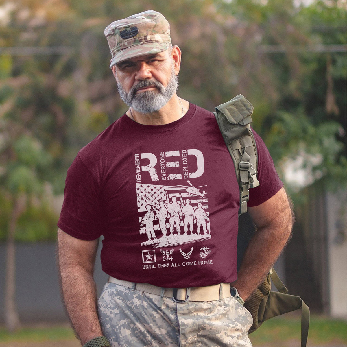 Red Friday Support Our Deployed T-Shirt product image 11