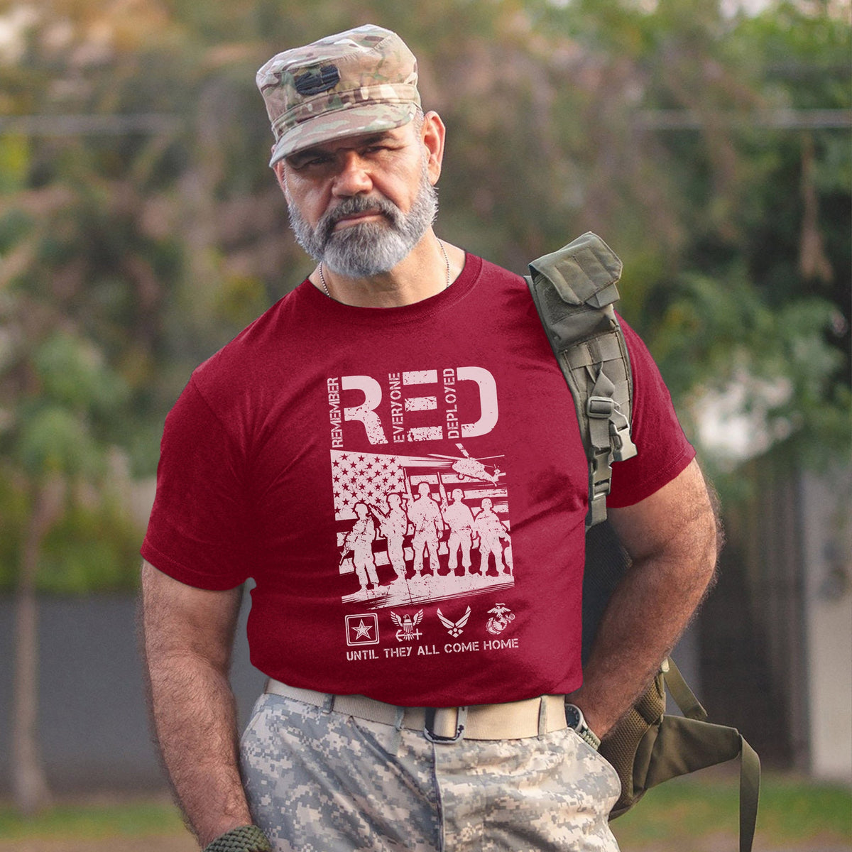 Red Friday Support Our Deployed T-Shirt product image 9