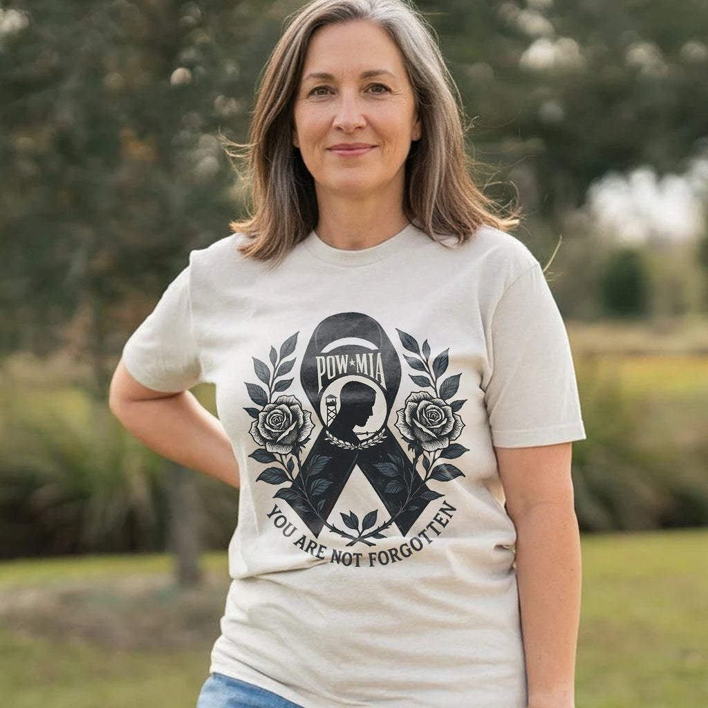 You Are Not Forgotten POW MIA Honoring US T-Shirt product image 4