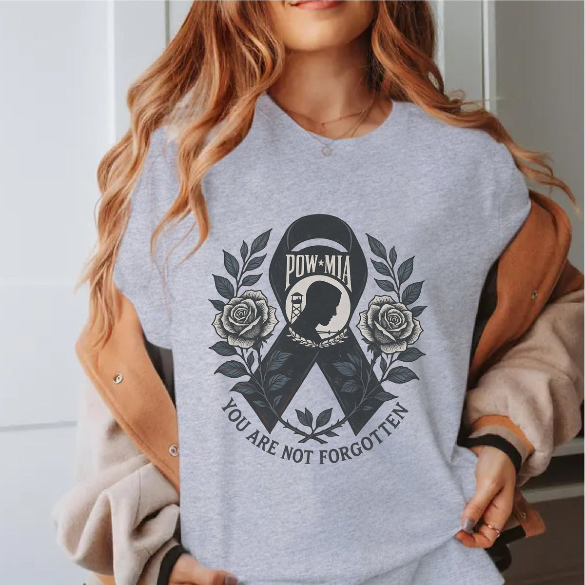 You Are Not Forgotten POW MIA Honoring US T-Shirt product image 6