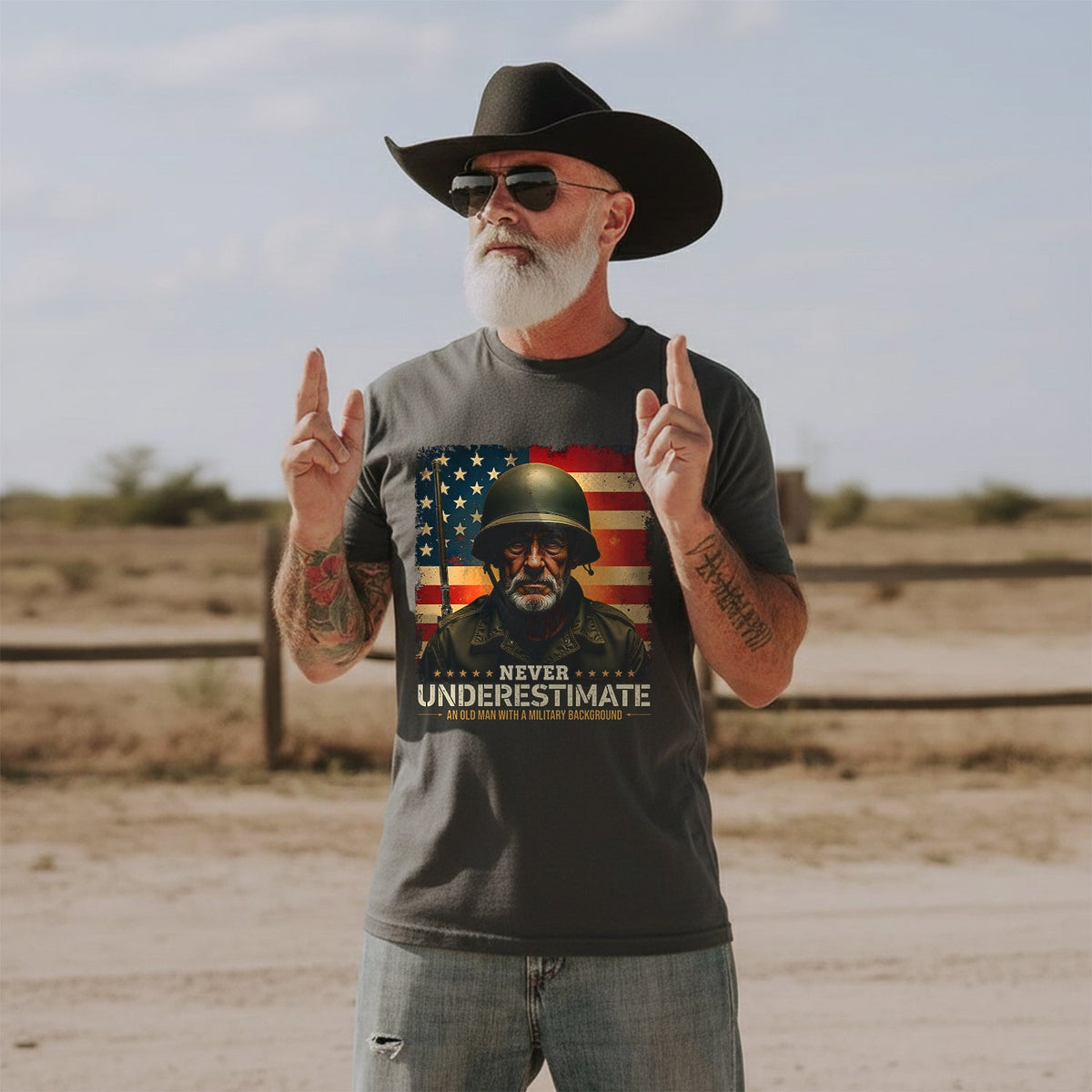 Never Underestimate an Old Man with a Military Background product image 4