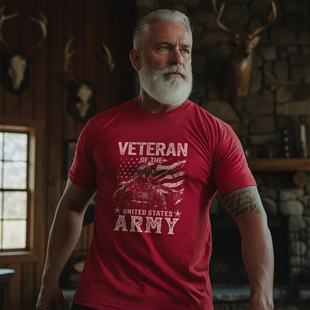 Veteran of the United States Army Proud US T-Shirt product image 2