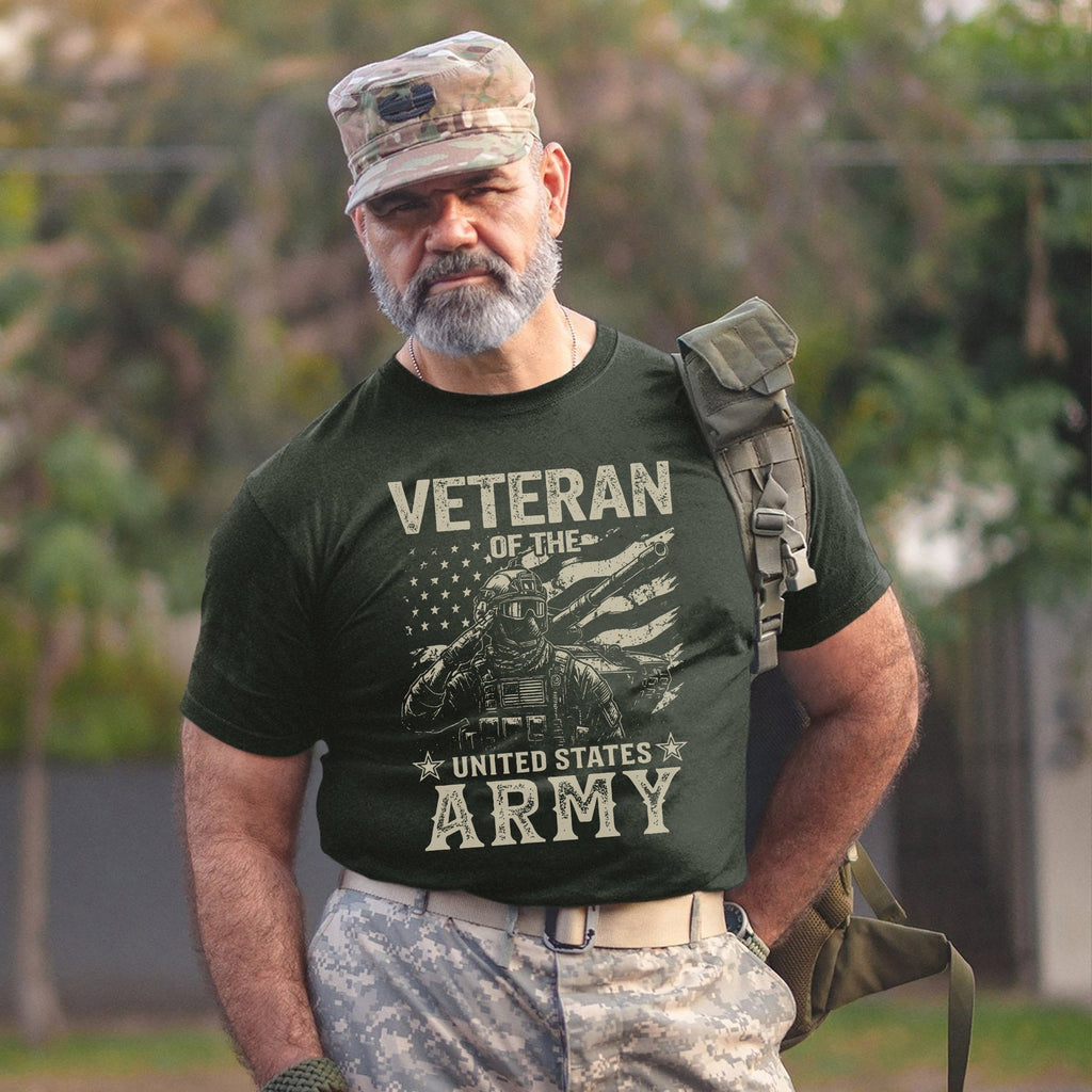 Veteran of the United States Army Proud US T-Shirt product image 7