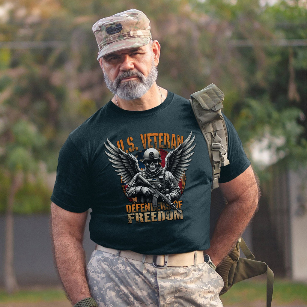 Defenders of Freedom Proud US Military T-Shirt product image 8