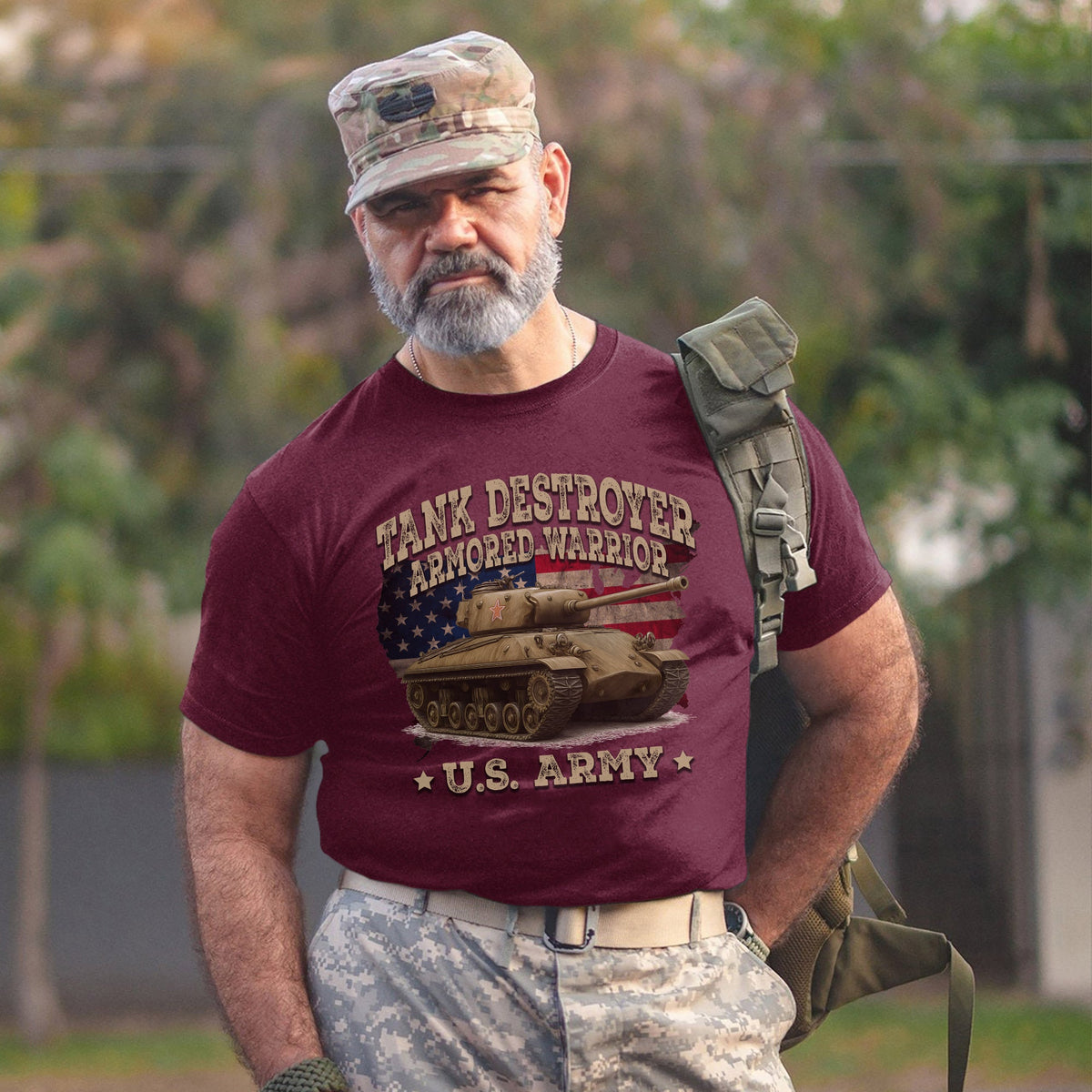 Tank Destroyer Armored Warrior Proud US T-Shirt product image 11