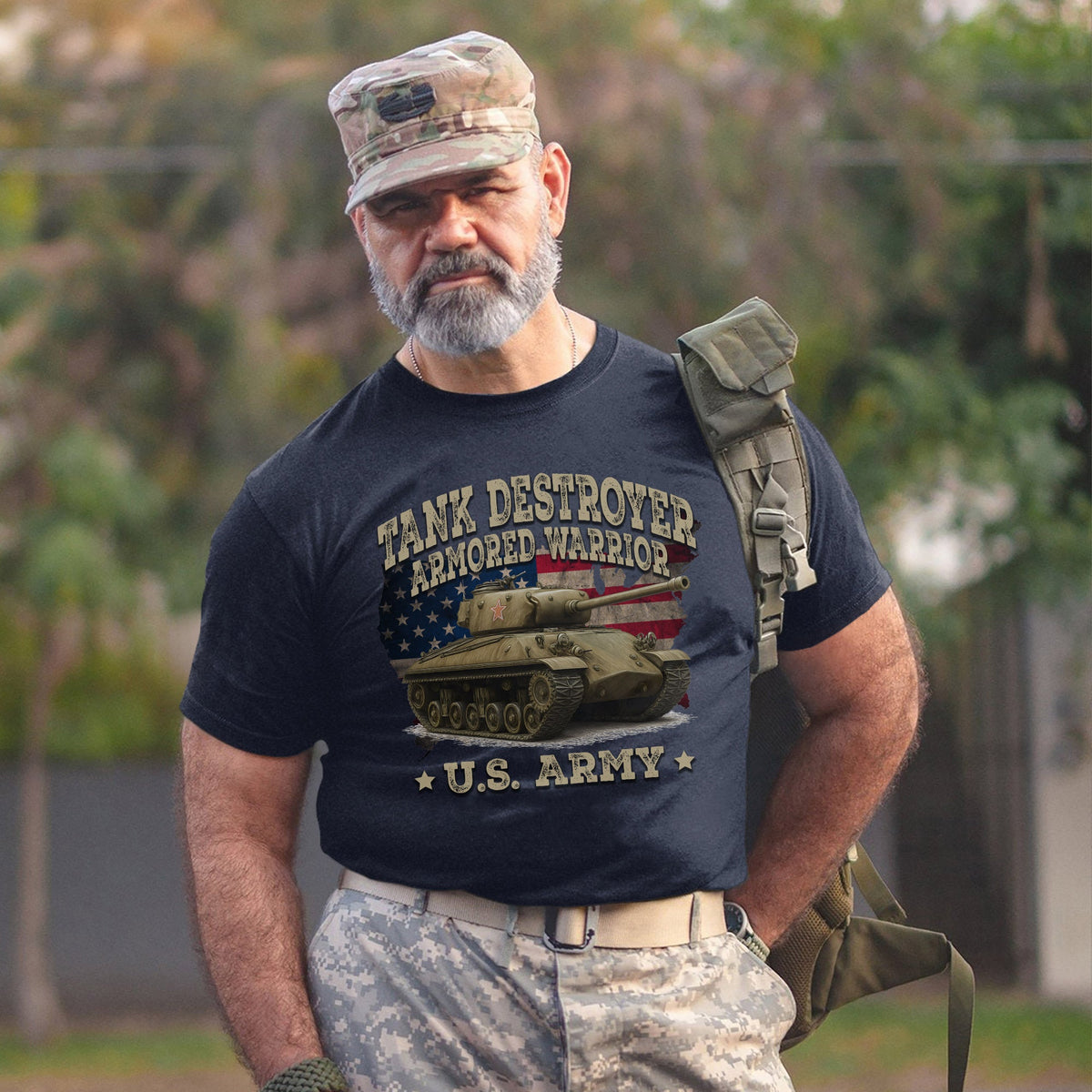 Tank Destroyer Armored Warrior Proud US T-Shirt product image 14