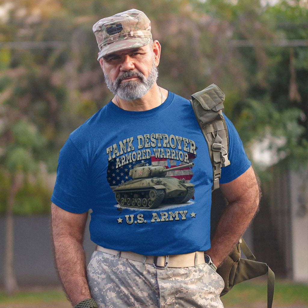 Tank Destroyer Armored Warrior Proud US T-Shirt product image 10