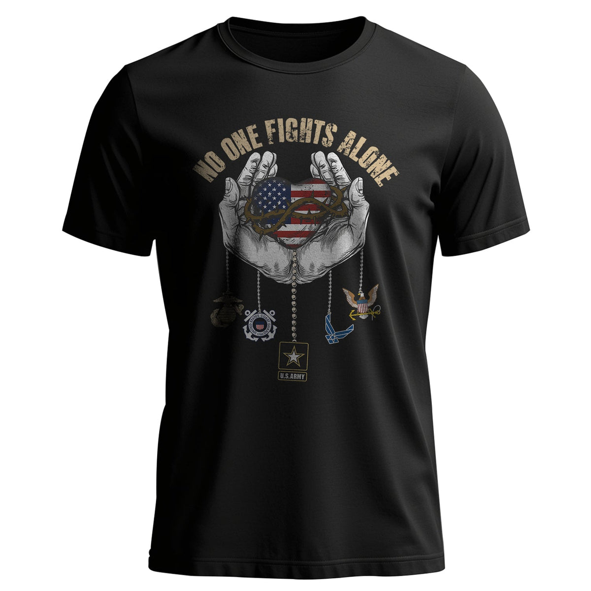 United We Stand Army Navy Air Force T-Shirt product image 1