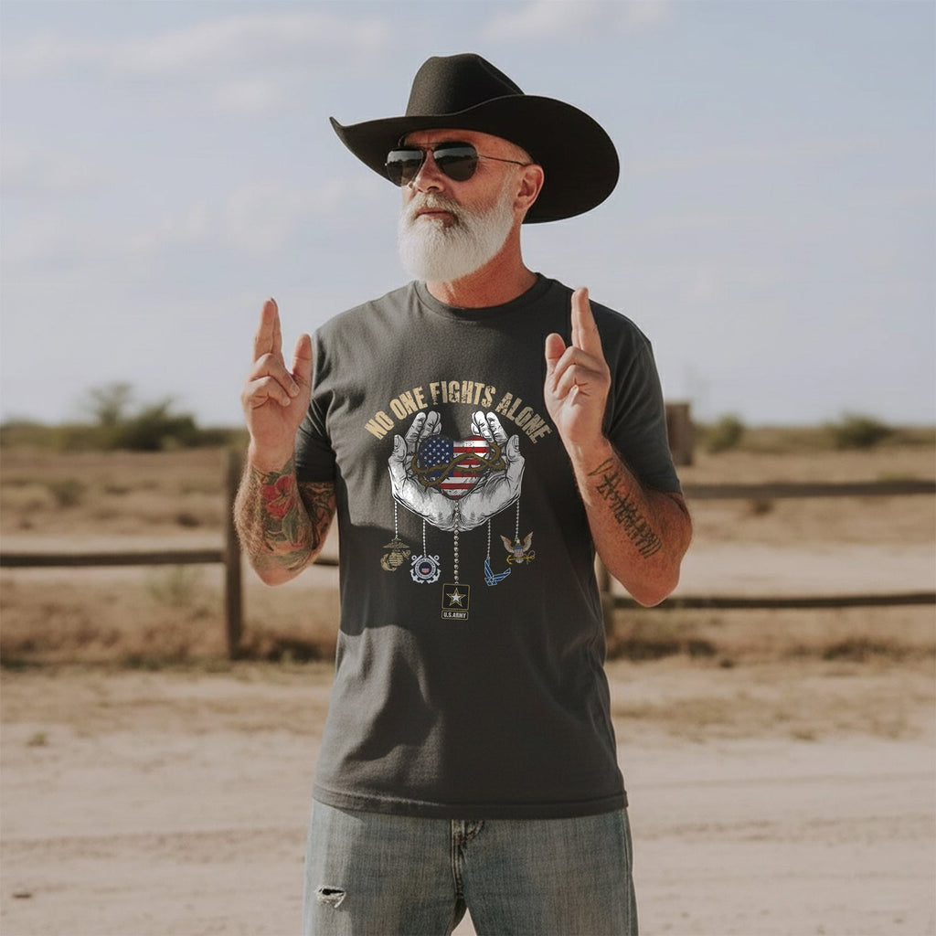 United We Stand Army Navy Air Force T-Shirt product image 4