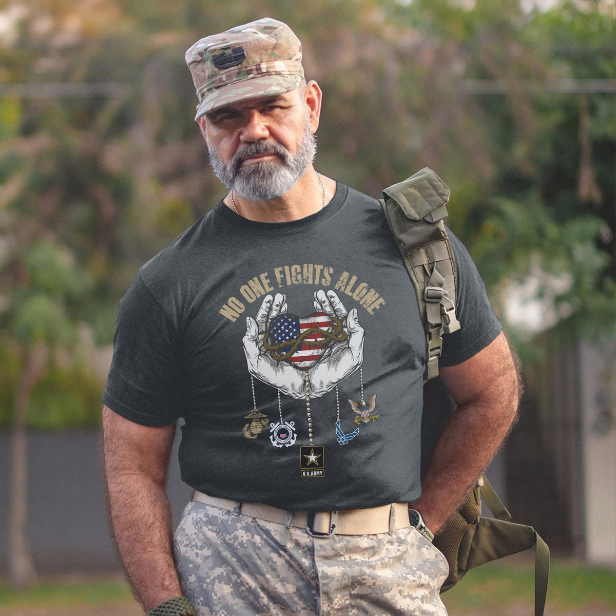 United We Stand Army Navy Air Force T-Shirt product image 13