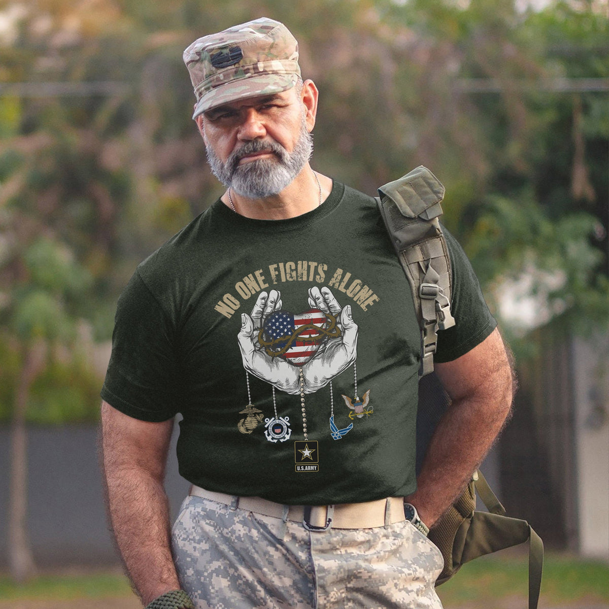 United We Stand Army Navy Air Force T-Shirt product image 17