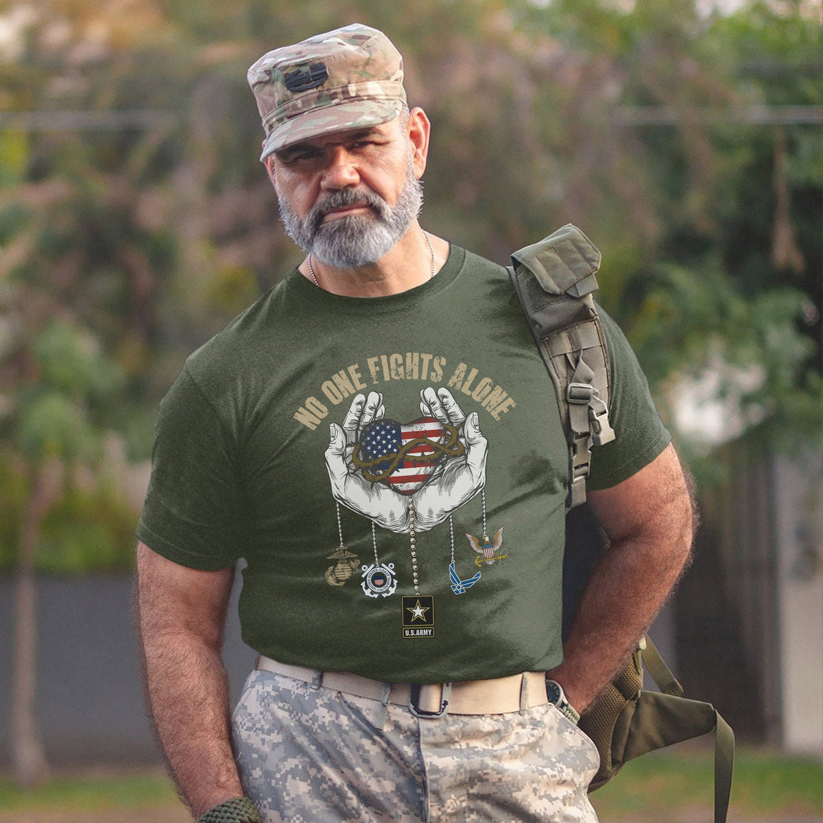 United We Stand Army Navy Air Force T-Shirt product image 16