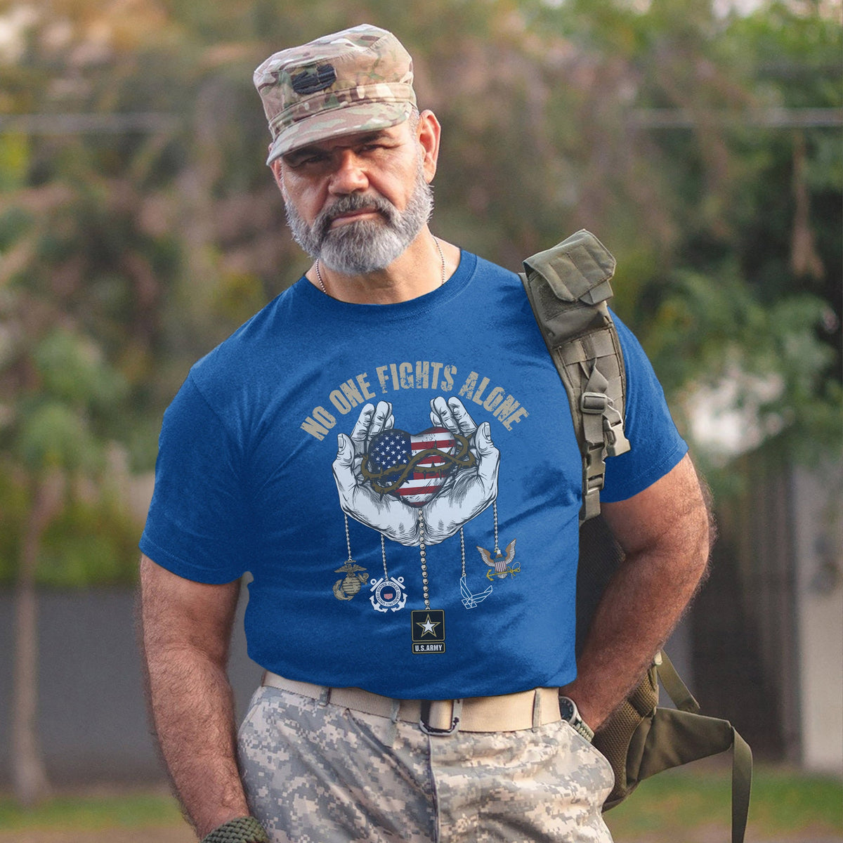 United We Stand Army Navy Air Force T-Shirt product image 6