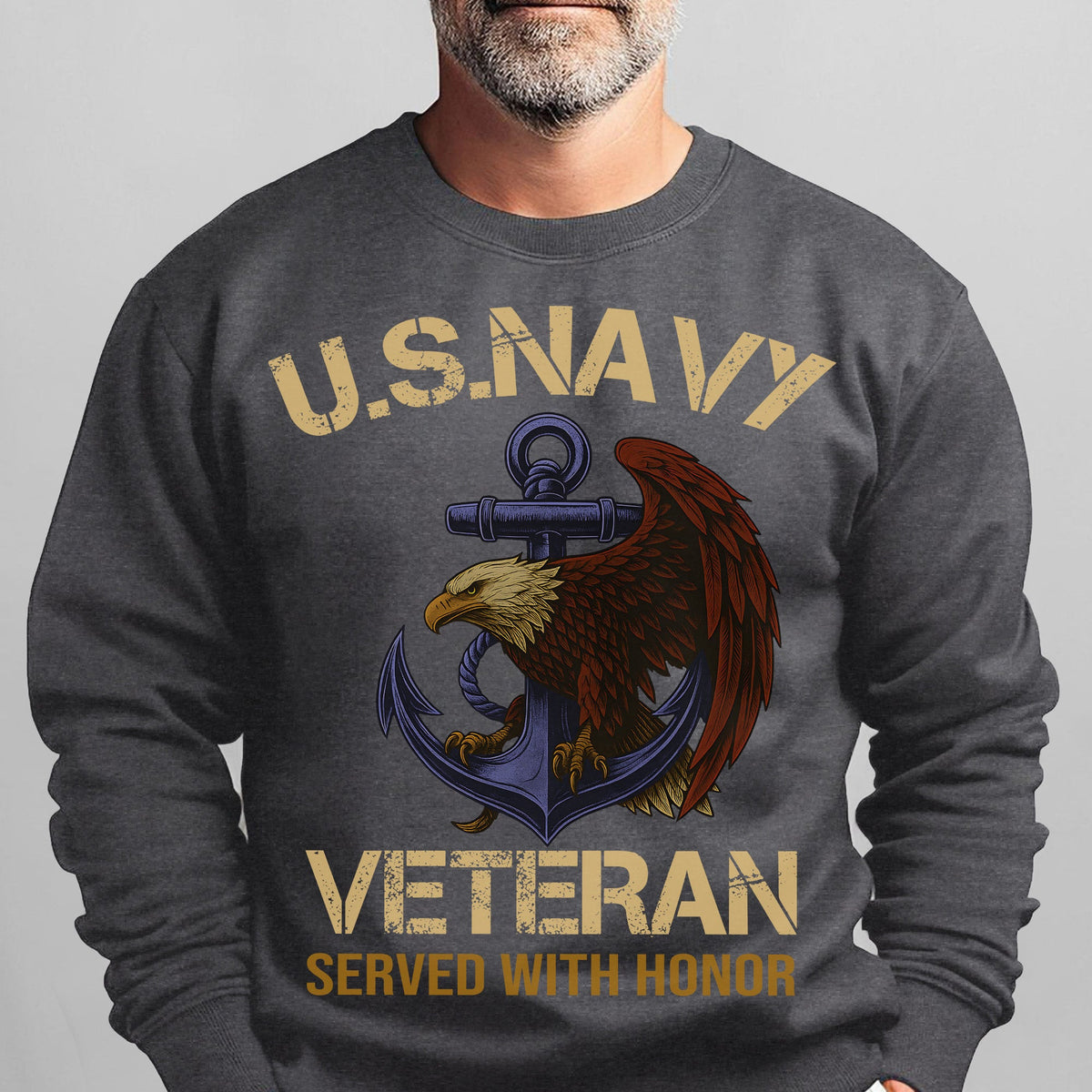 Served with Honor U.S. Navy Veteran Sweatshirt product image 10