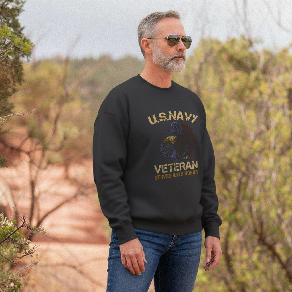 Served with Honor U.S. Navy Veteran Sweatshirt product image 5