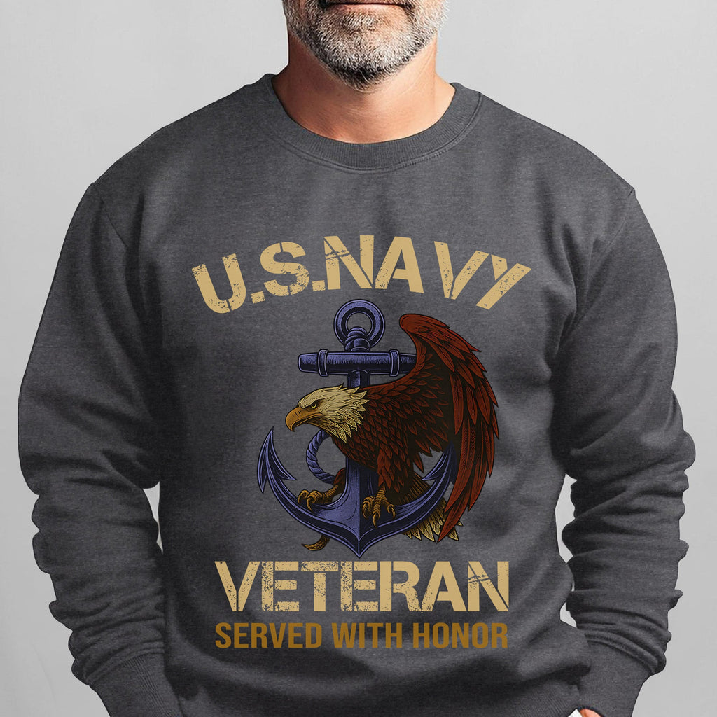 Served with Honor U.S. Navy Veteran Sweatshirt product image 12
