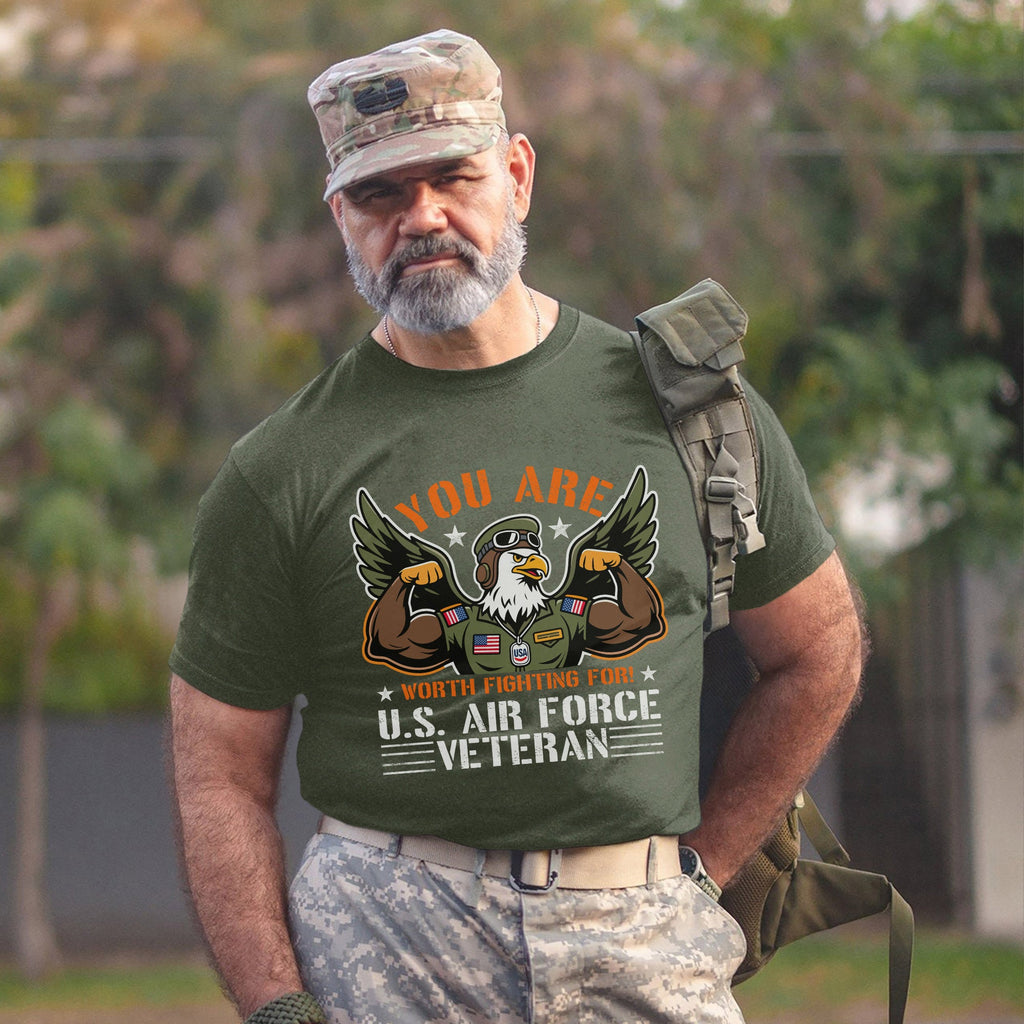 You Are Worth Fighting For U.S. Air Force T-Shirt product image 10