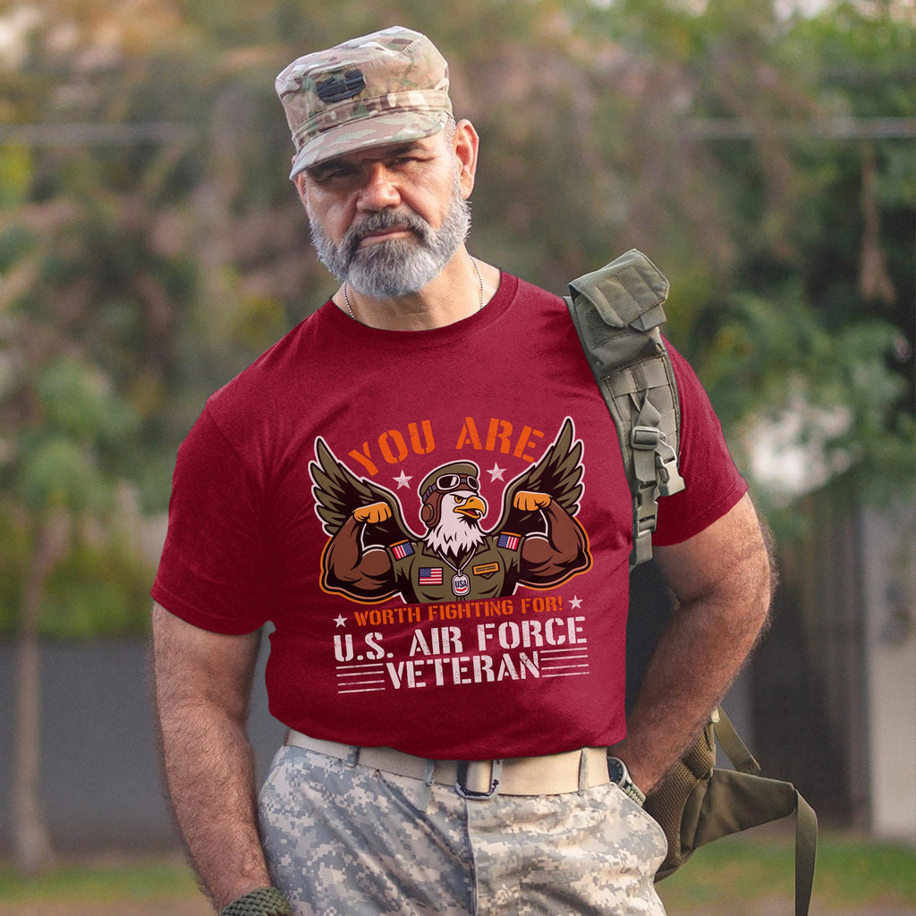 You Are Worth Fighting For U.S. Air Force T-Shirt product image 13