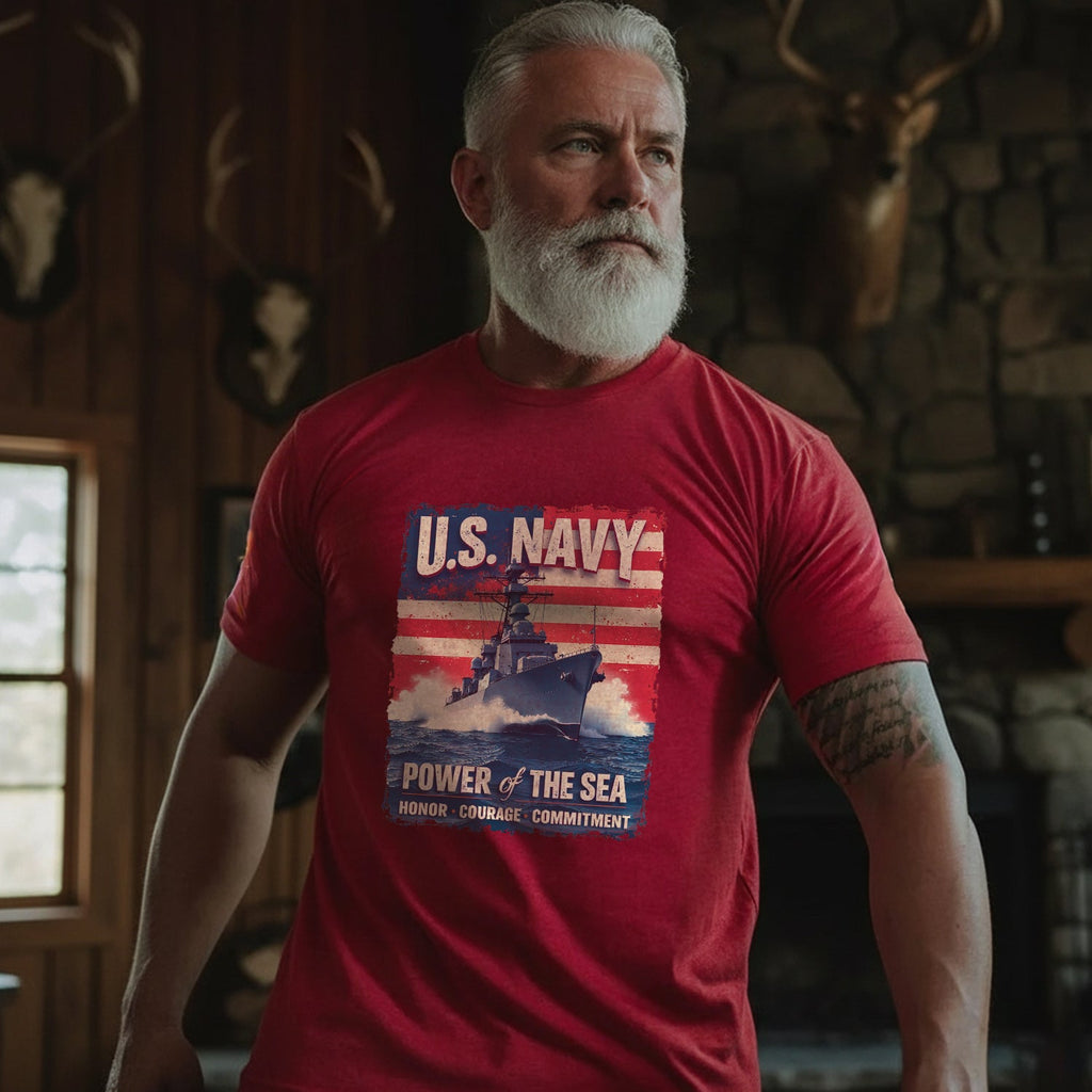 U.S. Navy Power of the Sea Driven by Honor T-Shirt product image 2
