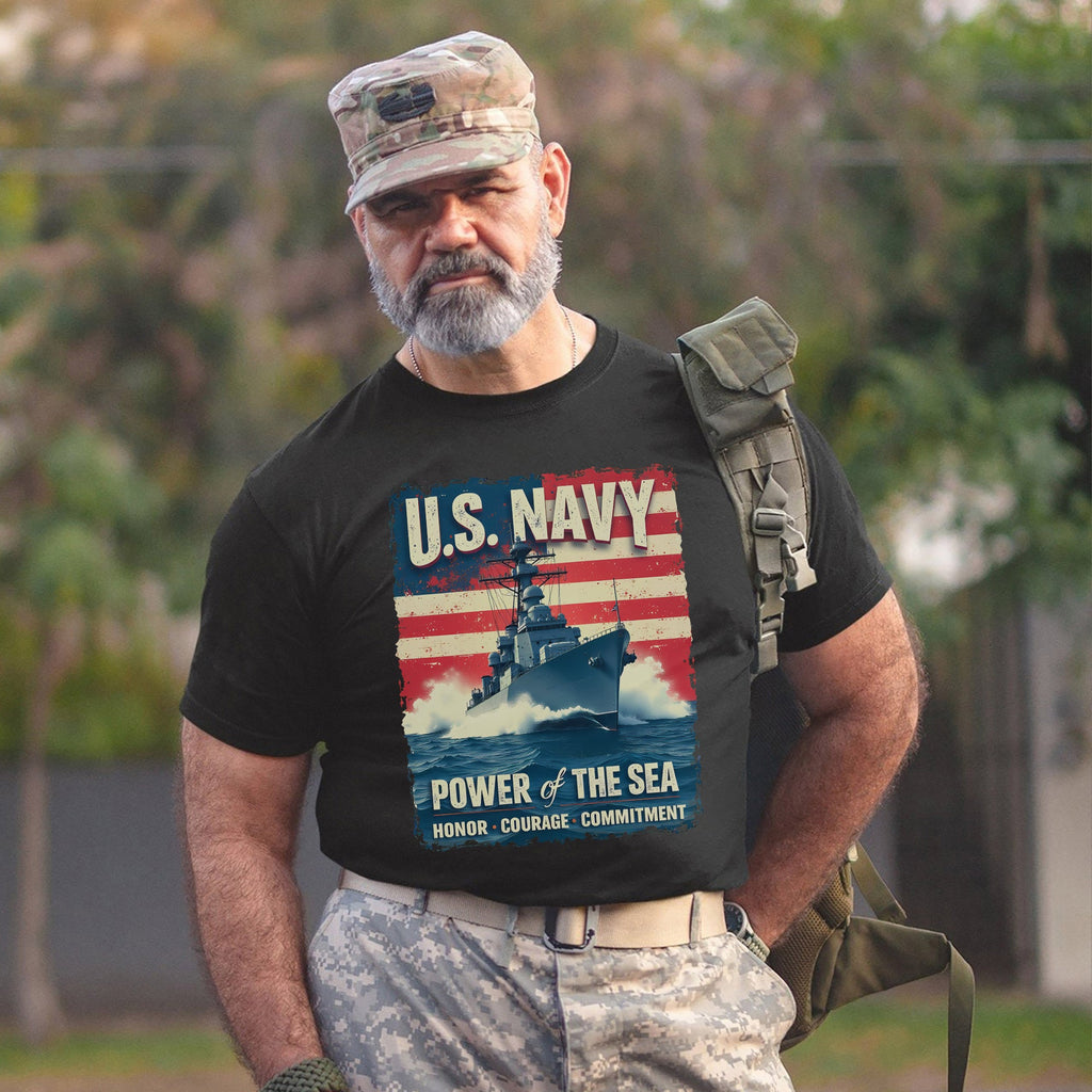 U.S. Navy Power of the Sea Driven by Honor T-Shirt product image 12