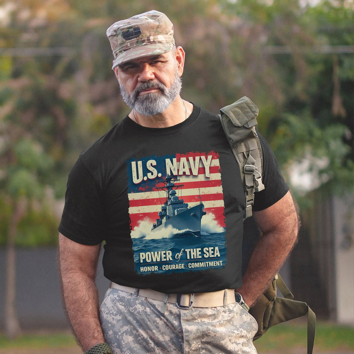 U.S. Navy Power of the Sea Driven by Honor T-Shirt product image 12