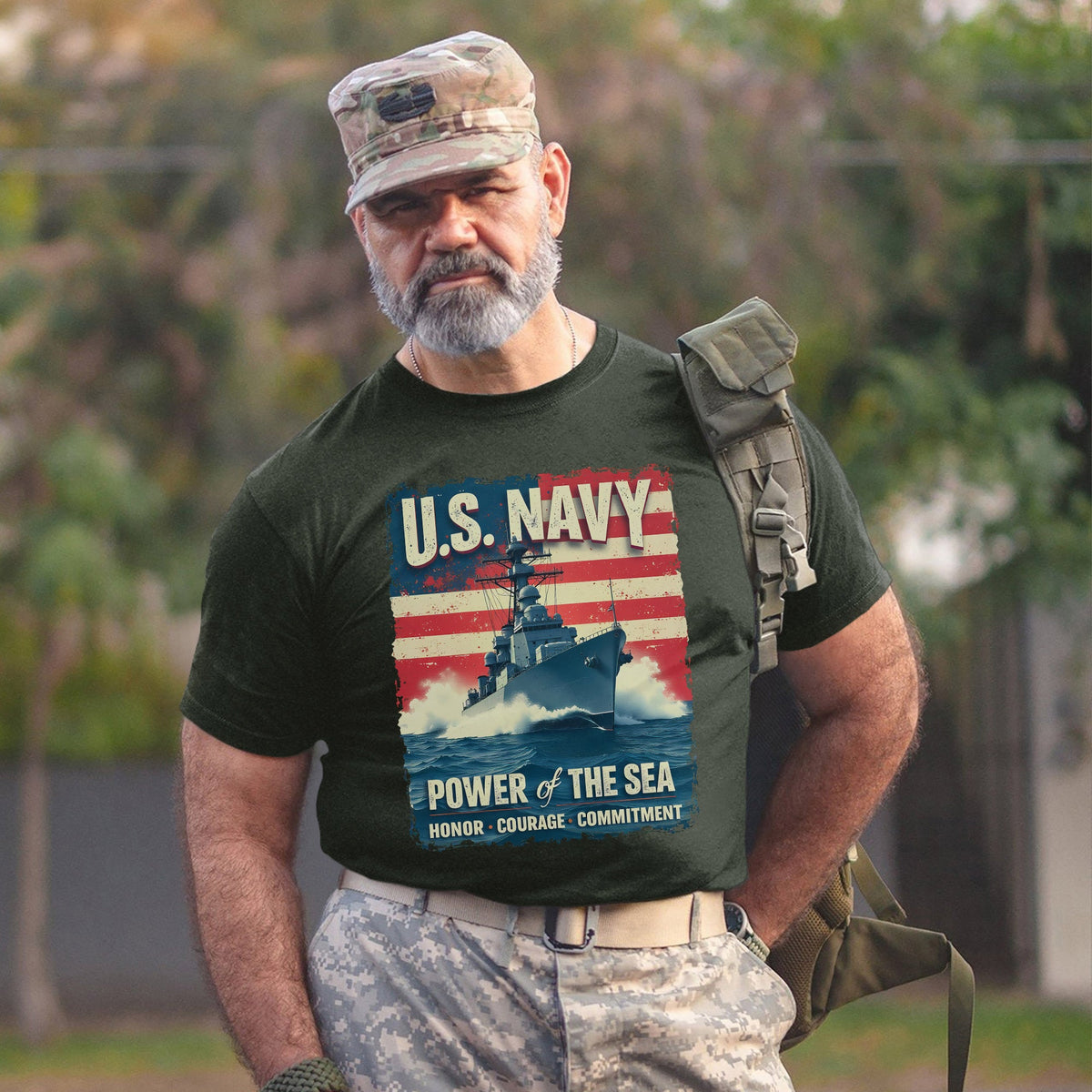 U.S. Navy Power of the Sea Driven by Honor T-Shirt product image 7