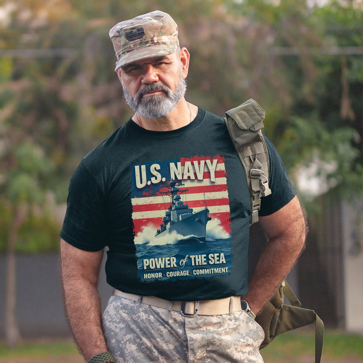 U.S. Navy Power of the Sea Driven by Honor T-Shirt product image 8